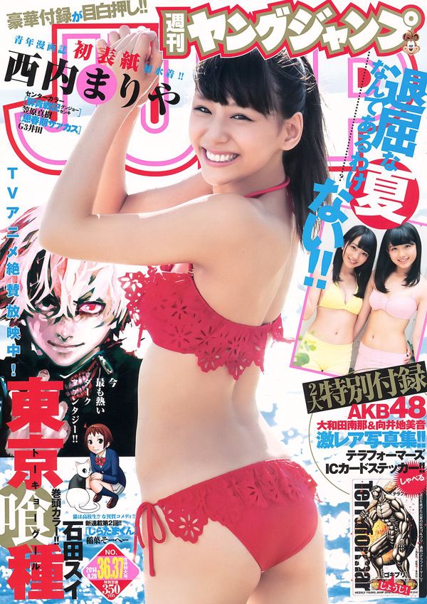 Nishina まりや Shirakawa Yuna, Owada Nanna, Mugidi Miyin [Weekly Young Jump] 2014 No.36-37 Photo Magazine