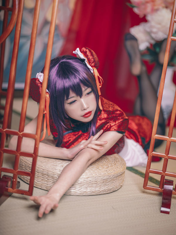 [COS Welfare] Anime blogger Shui Miao aqua - Kasumi Hill Shiyu Cheongsam