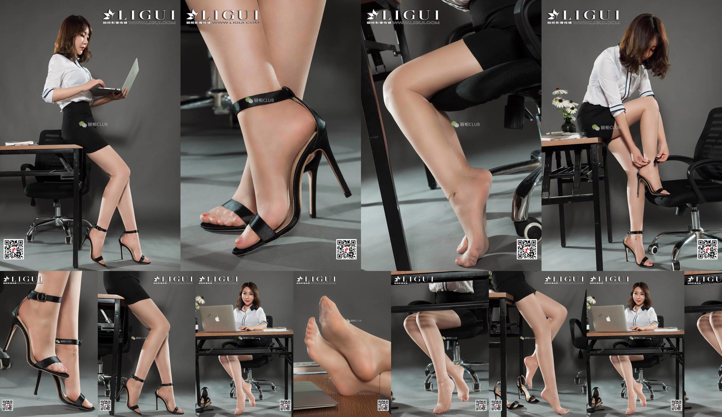 Модель ноги Ли Мэнъин "Высокие каблуки и красивые ножки" [LIGUI] Интернет-красотка No.7d98cd Страница 1