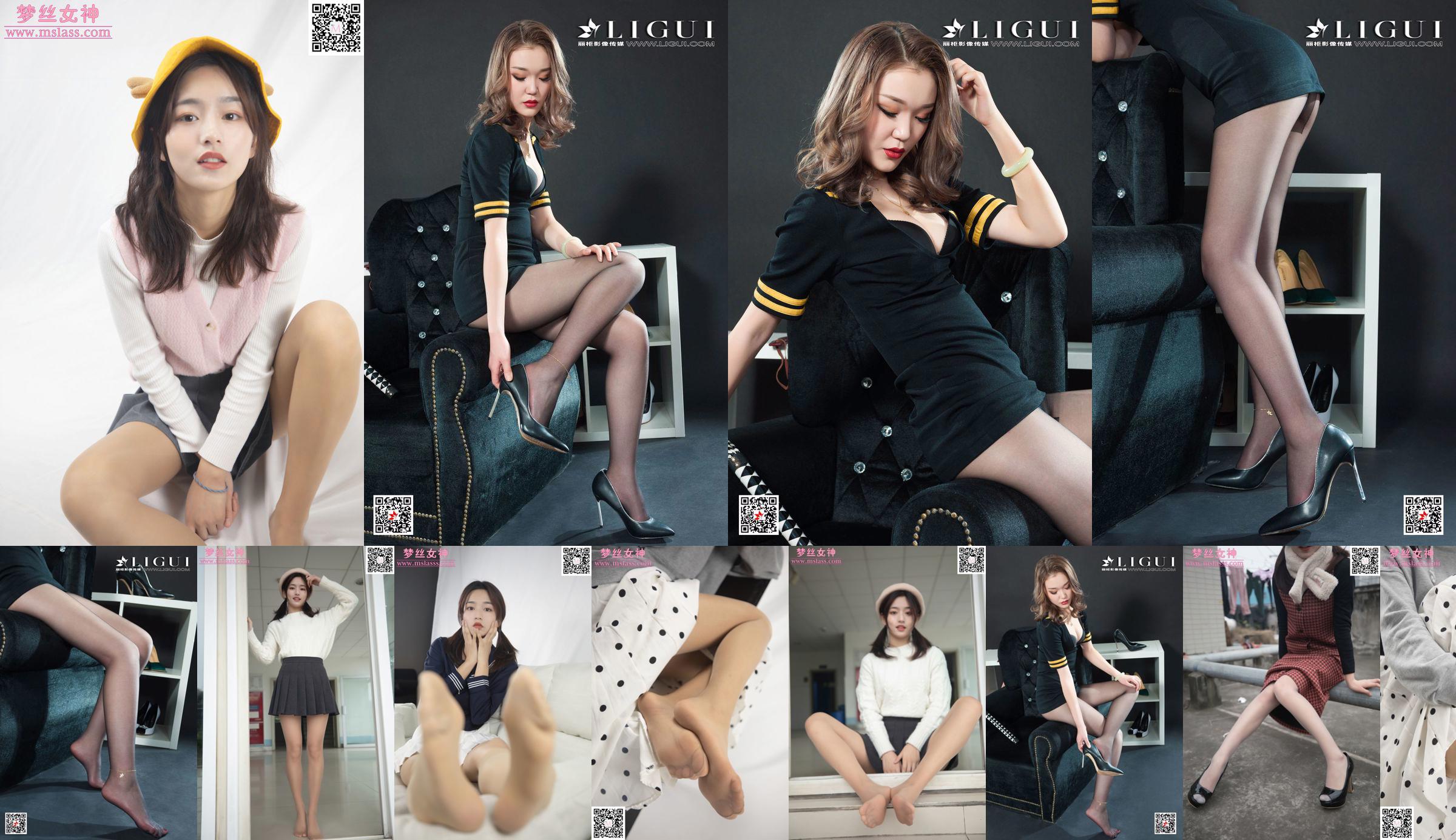 Modelo de pierna Xuanxuan "Uniforme de azafata de seda negra" [Ligui Ligui] Belleza de Internet No.f9bbc1 Página 25