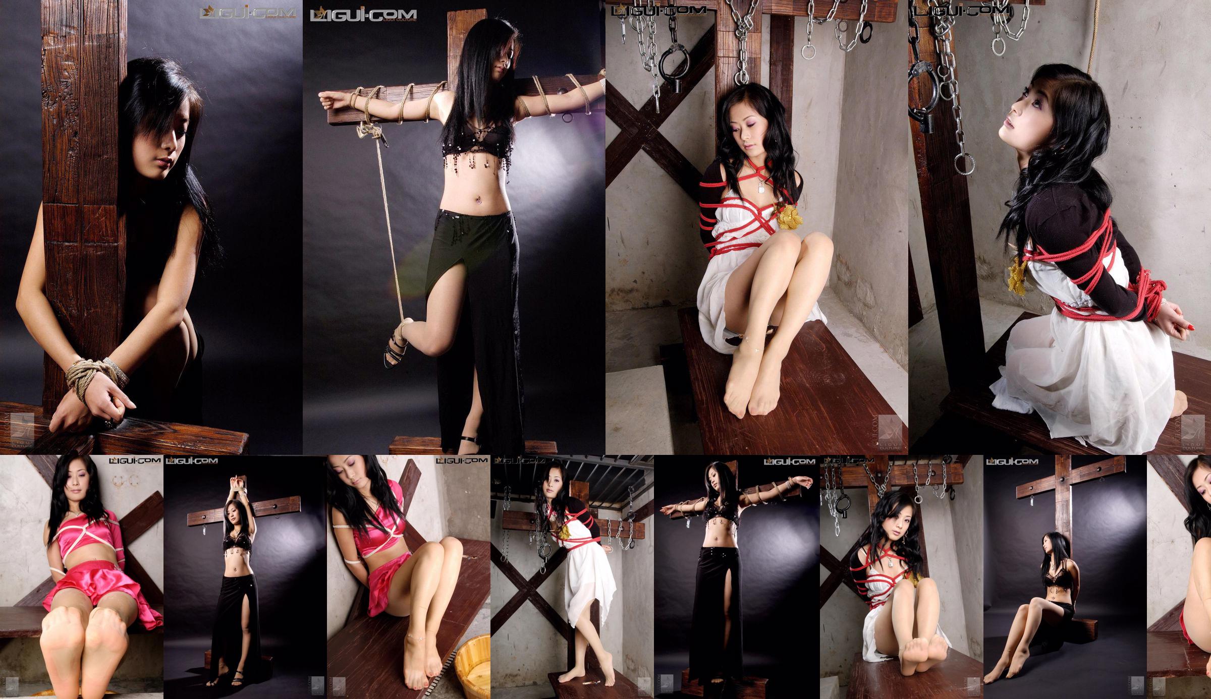 [丽柜美束LiGui] Model Saya "Red String Bound" Beautiful Legs and Jade Feet Photo Picture No.72e9a9 Page 5