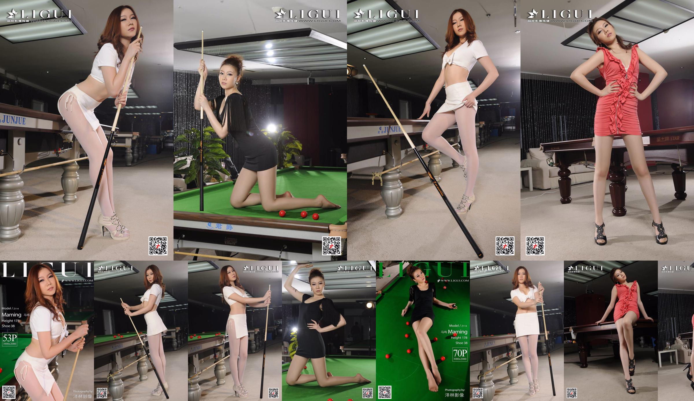 Model Ma Ming "High Heel Billiard Girl" [Ligui Ligui] No.df3ff1 Page 1