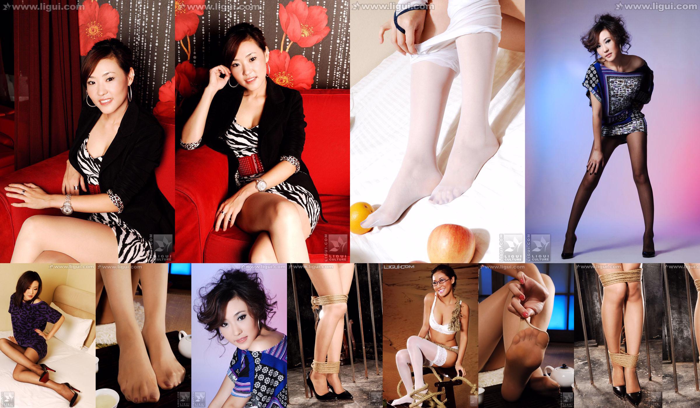 นางแบบ CoCo "High-heeled Charm under Professional Wear" [丽柜 LiGui] รูปถ่ายขาสวยและเท้าหยก No.75911e หน้า 1