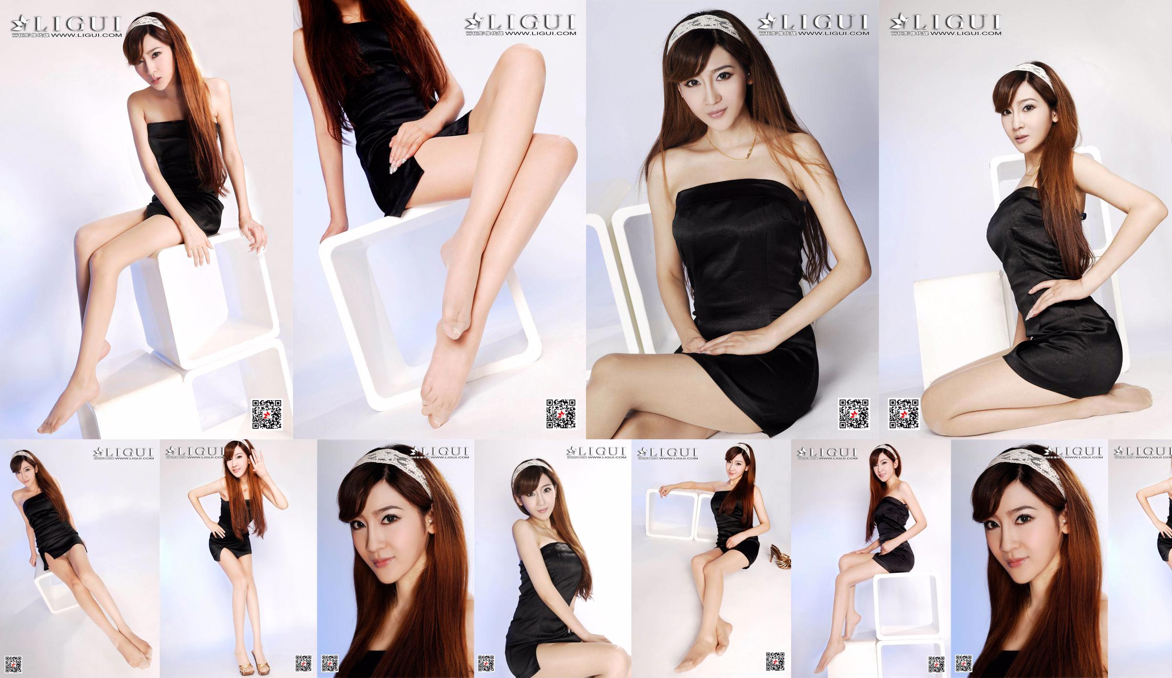 Model Liu Weiwei "Beautiful Legs and Jade Feet" [丽柜Ligui] No.ed5d6a Page 1
