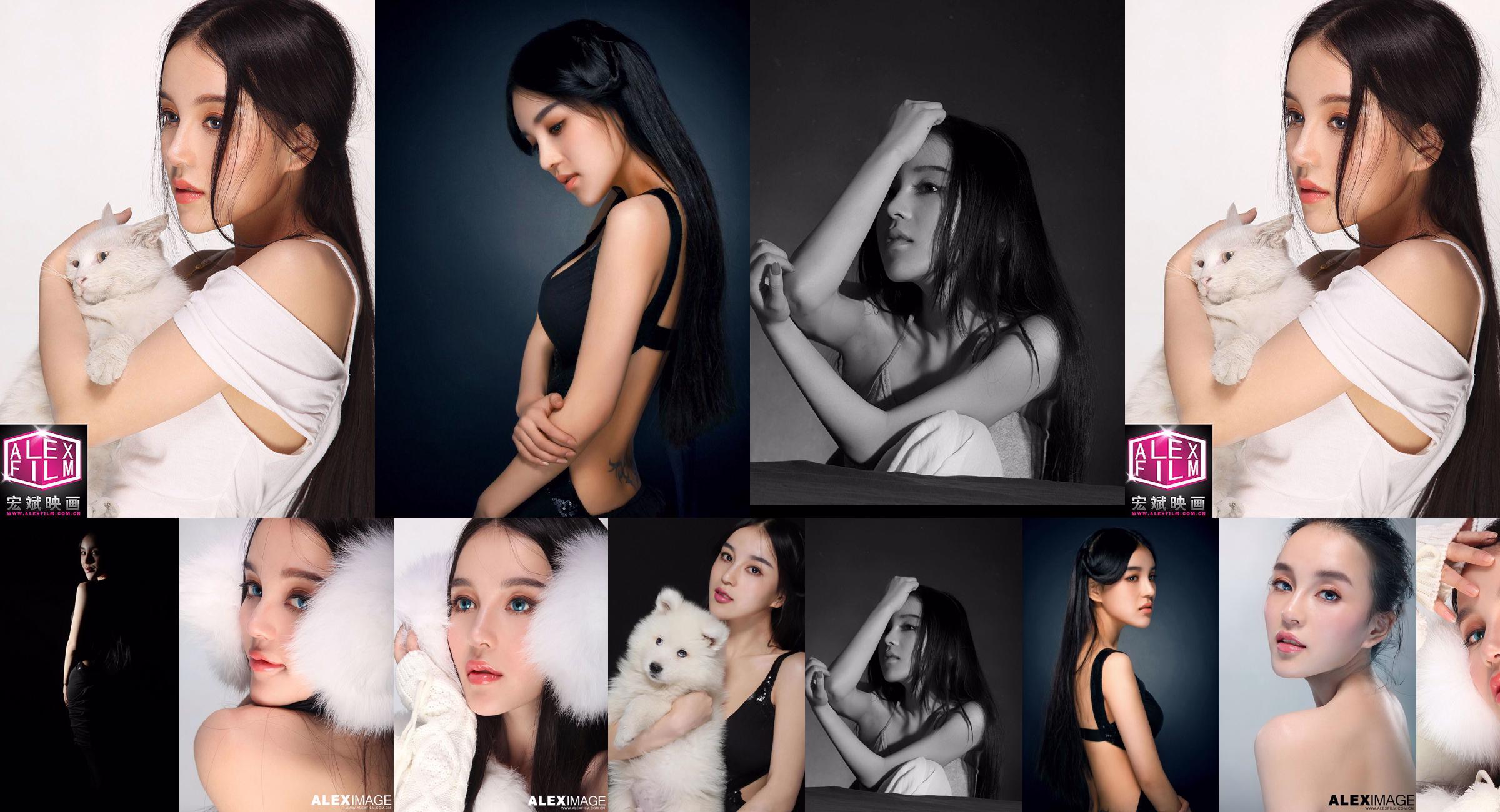Studio shot of mixed-race beauty model Shi Yiyi No.d81f27 Page 1