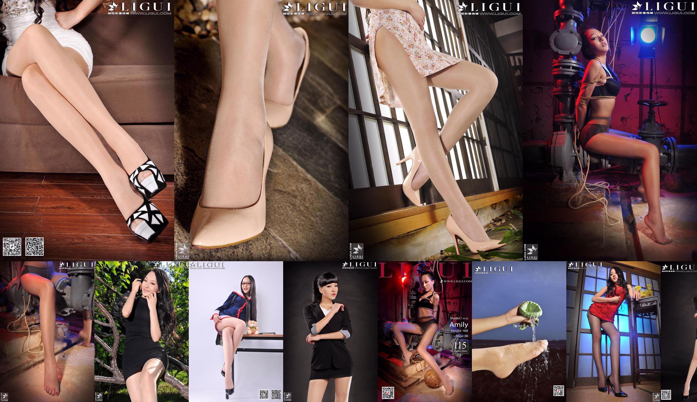 Model Amily "Long Legs Meat Stockings High Heel OL Beauty" [丽 柜 LiGui] Piękne nogi i nefrytowa stopa No.b0cdb8 Strona 7