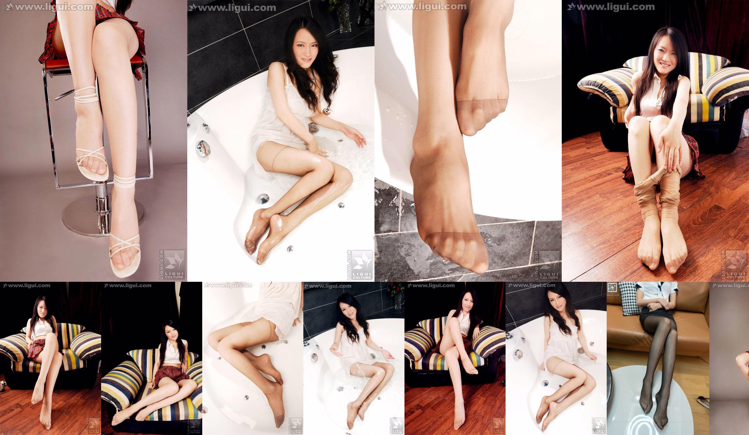 Người mẫu Wen Ting "Pure and Beautiful Feet" [丽 柜 LiGui] Silk Foot Photo Picture No.a6795d Trang 4