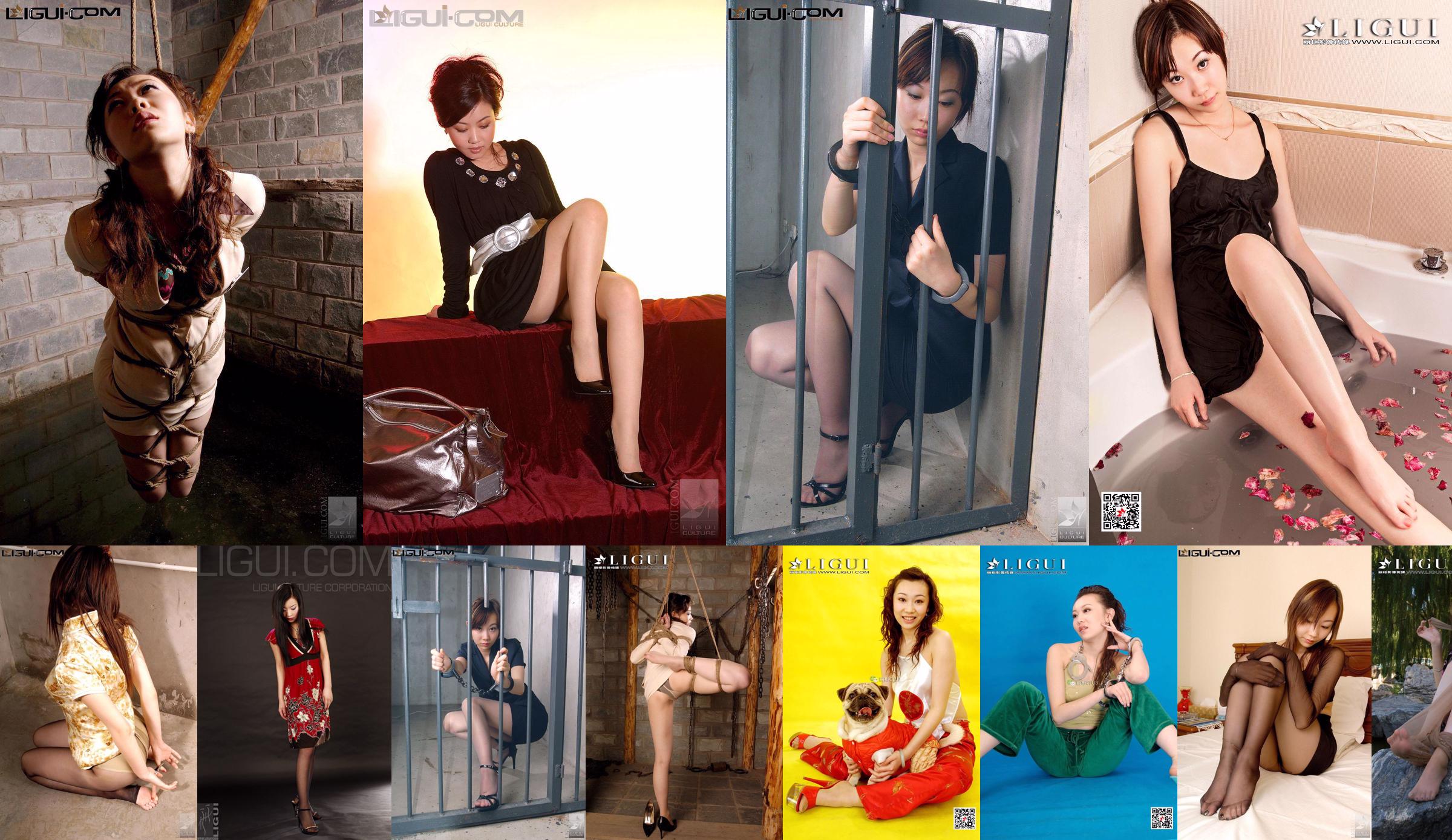 [丽柜LiGui] Model Xiao Lulu "Fluttering Stockings" Silk Foot Photo Picture No.7ba7ee Page 1
