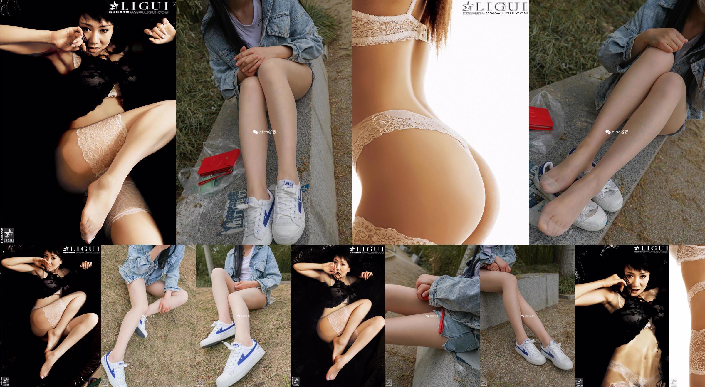 [丽 柜 贵 足 LiGui] Modello Mengmeng "Lace Stunner" Belle gambe e foto di piedi setosi No.a6c54c Pagina 4