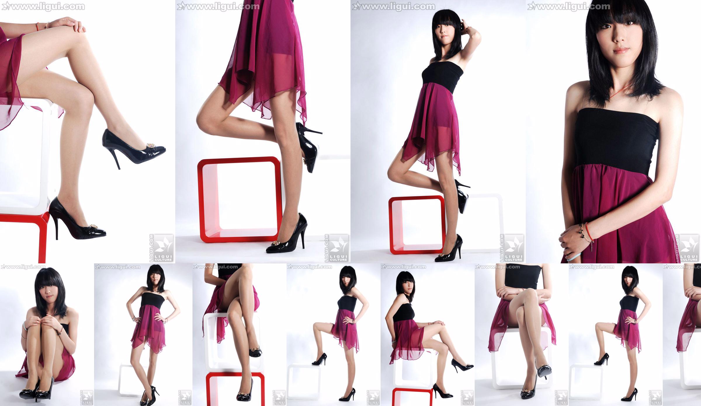 นางแบบ Lu Yingmei "Top Visual High-heeled Blockbuster" [丽柜 LiGui] ภาพถ่ายขาสวยและเท้าหยก No.4cb763 หน้า 1