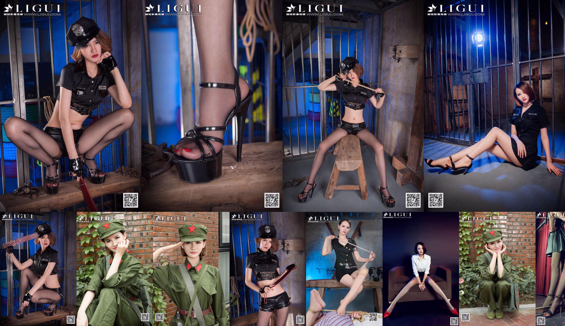 Model AMY "Schönheit mit langen Beinen Uniform und hochhackige Seidenfüße" [丽 柜 LiGui] Foto von schönen Beinen und Jadefüßen No.6d4326 Seite 2