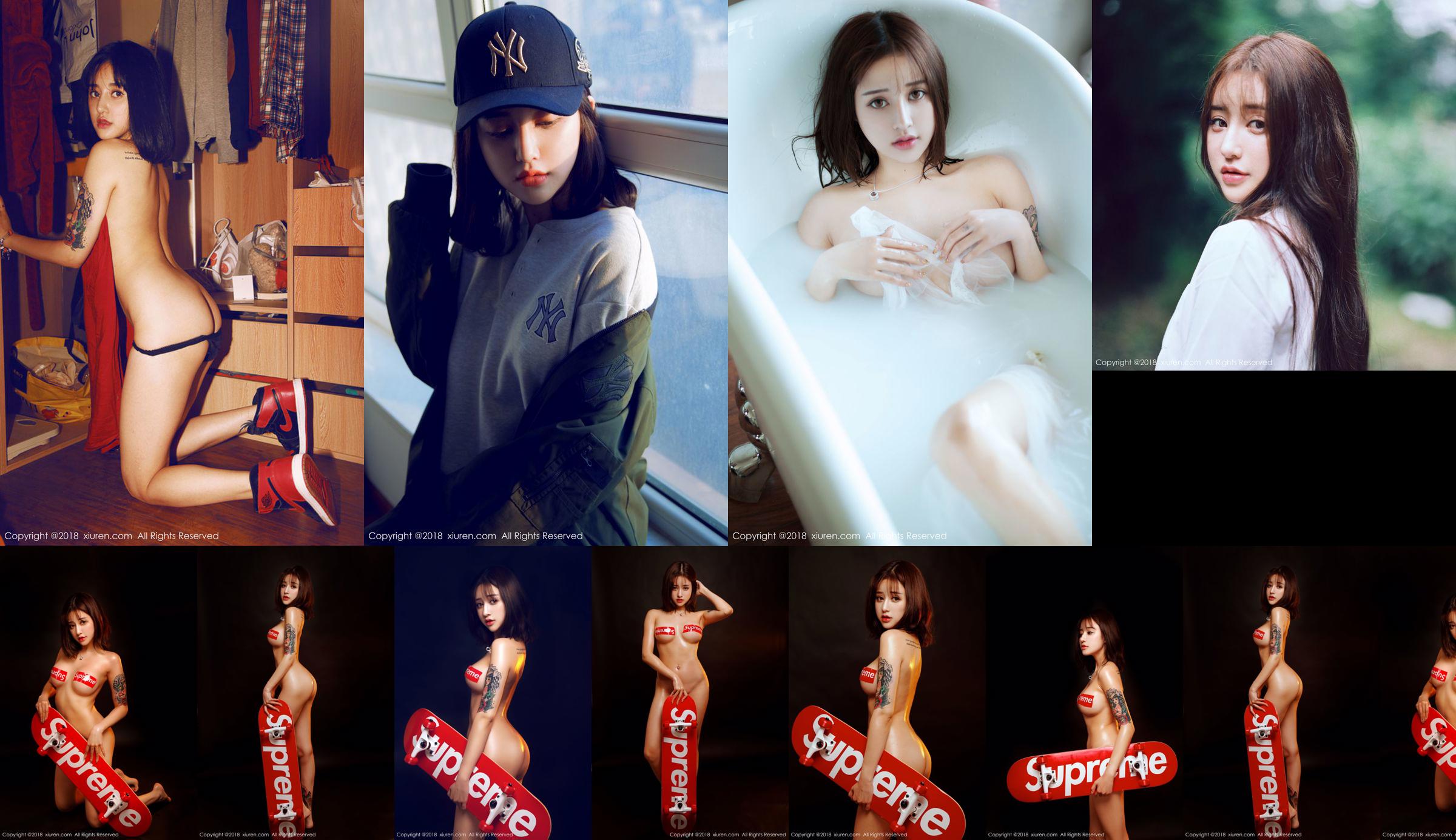 Danny Danny "Sports Skateboard Body Oiling and Bathroom Wet Body" [秀人XIUREN] No.994 No.9d0002 Page 3