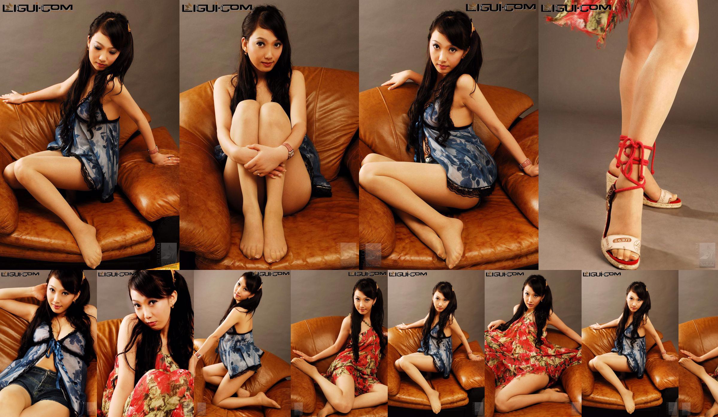Model Liang Xiaoli "Sajak Sutra Tipis" [丽 柜 LiGui] Gambar Foto Kaki Sutra No.6d4a03 Halaman 17