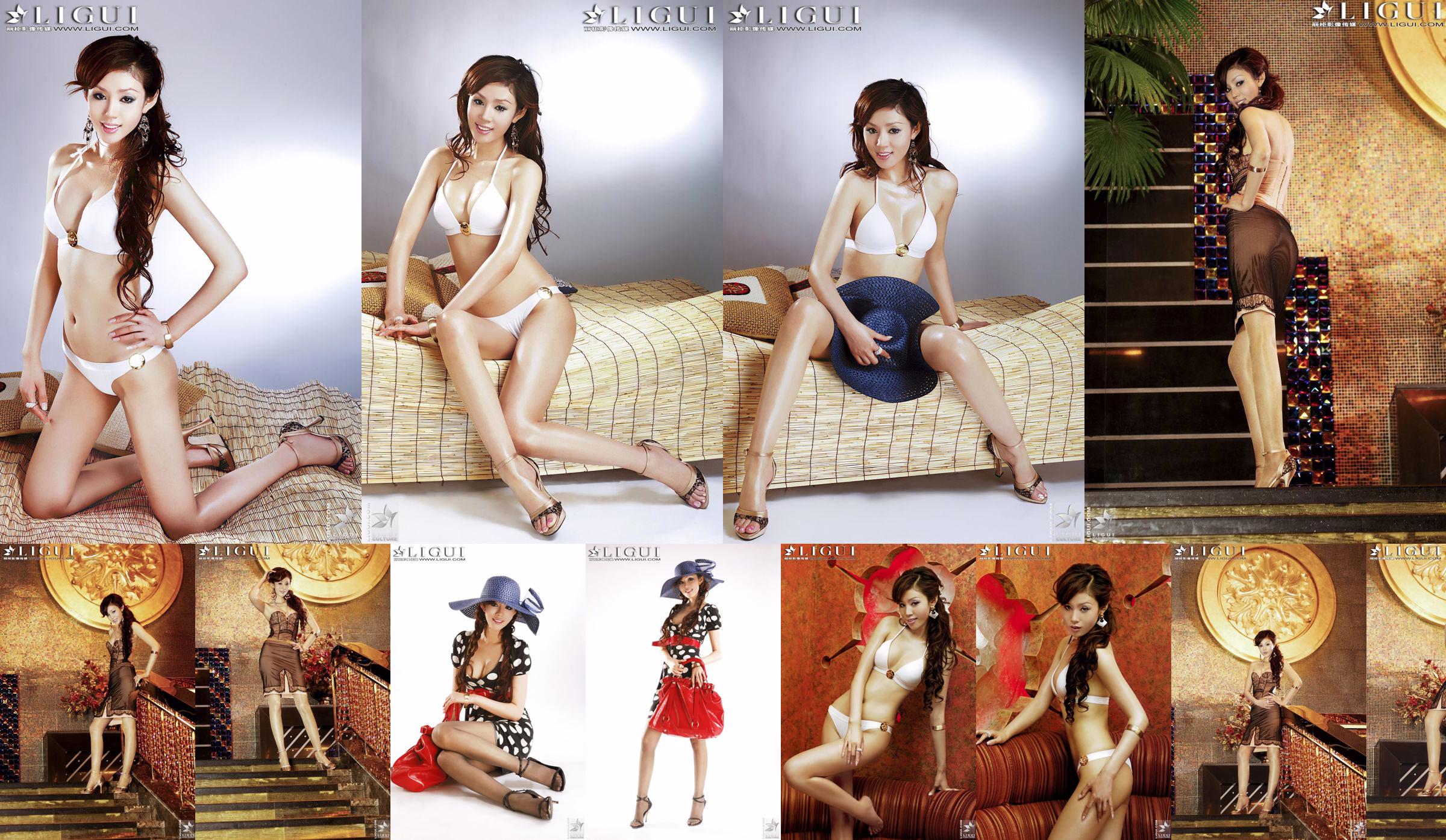 [丽 柜 LiGui] Zdjęcie modelki Yao Jinjin „Bikini + sukienka” Piękne nogi i jedwabiste stopy Zdjęcie No.86dffc Strona 3
