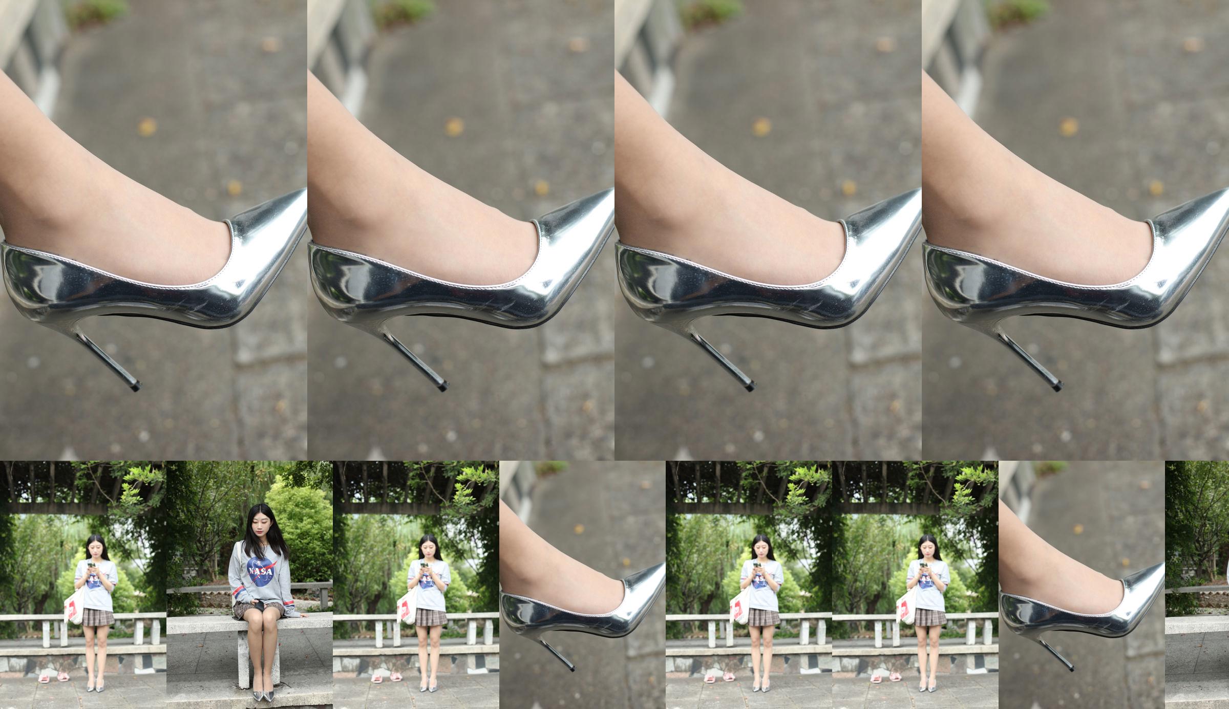 [Naisi] NO.147 Yi Ning, the soft girl on the long-legged stone bench No.bebb02 Page 1