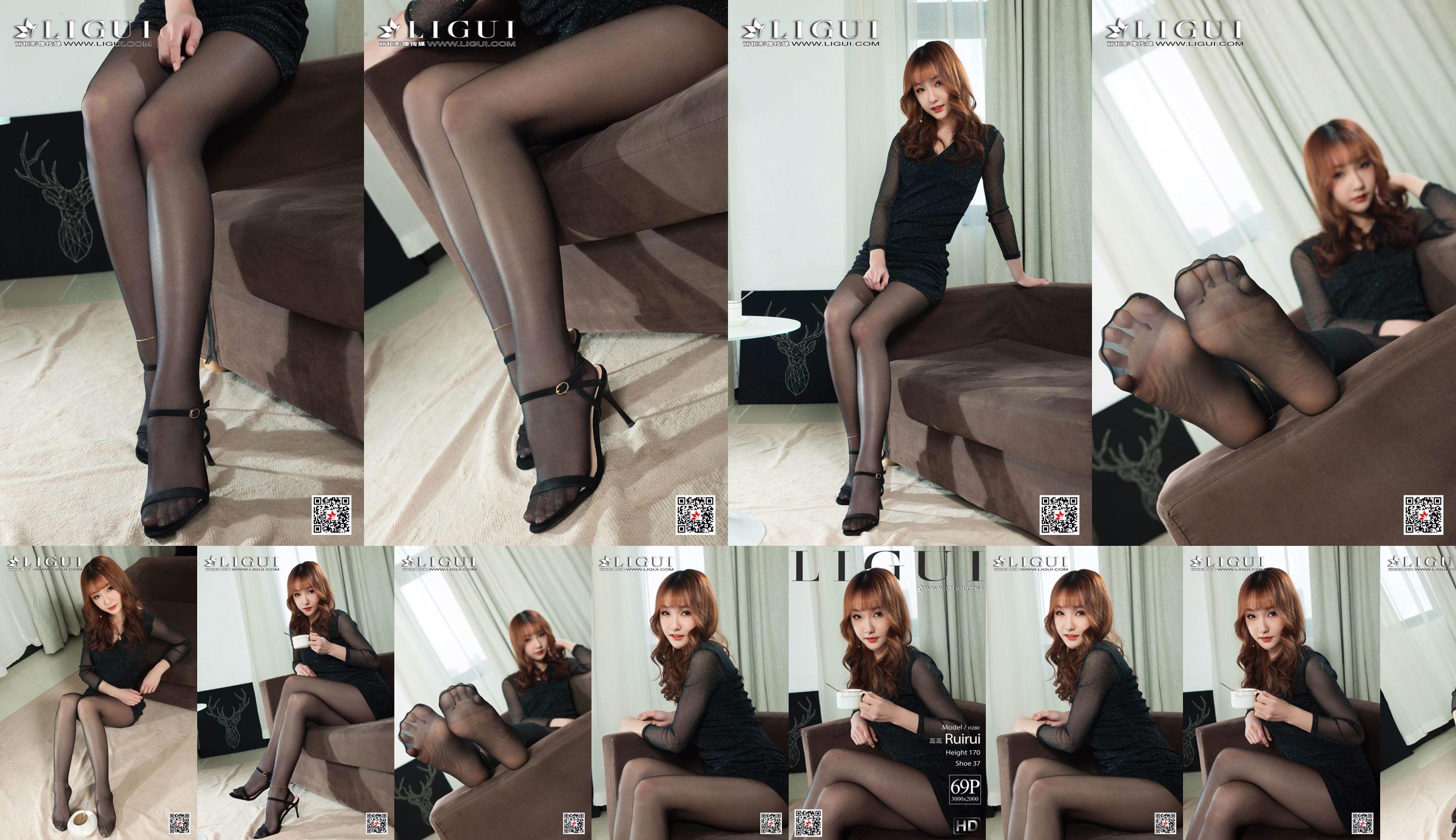Model Ruirui "Beautiful Legs and Jade Feet in Black Stockings" [Ligui Ligui] No.e05acc Page 1