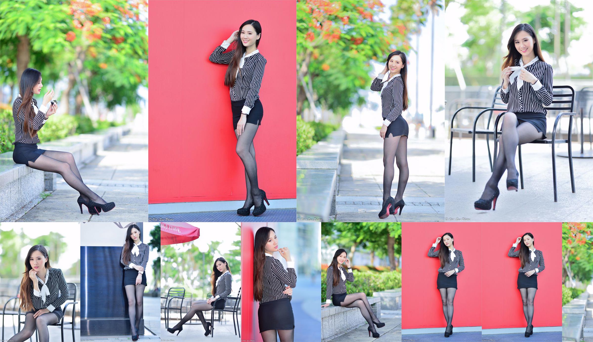 [Taiwan Zhengmei] Zhang Xiaomi-Schwarzes Seiden-OL-Mädchen im Freien No.d630e4 Seite 1